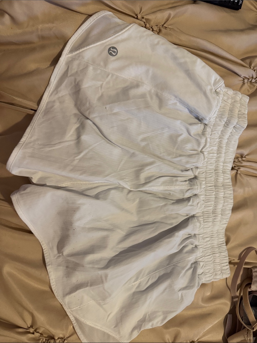 lululemon athletica White Elastic-Waist Athletic Shorts